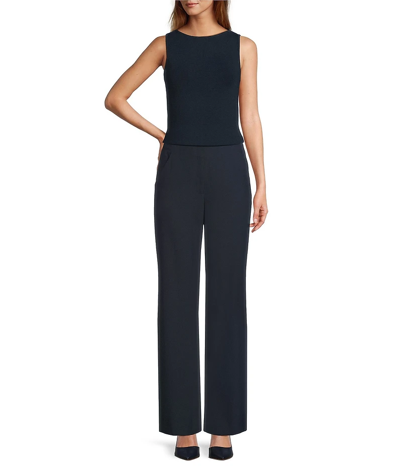 Antonio Melani Krista Sleeveless Boat Neckline Knit Top