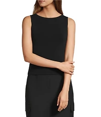 Antonio Melani Krista Sleeveless Boat Neckline Knit Top