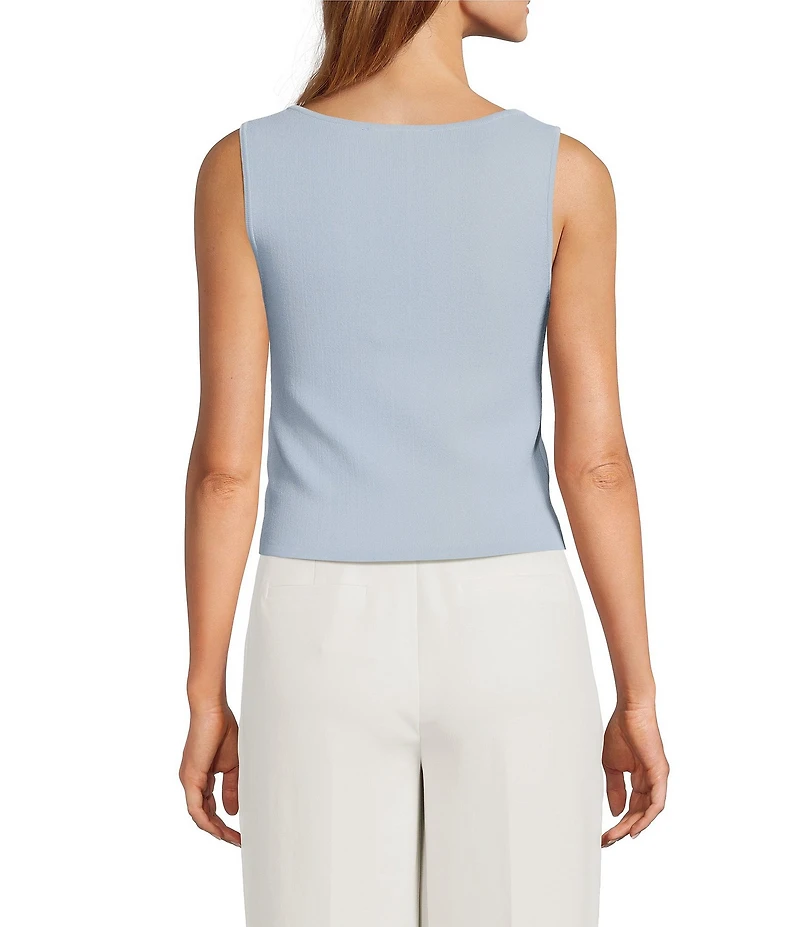 Antonio Melani Krista Sleeveless Boat Neckline Knit Top