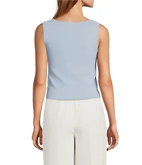 Antonio Melani Krista Sleeveless Boat Neckline Knit Top