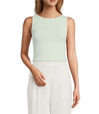 Antonio Melani Krista Sleeveless Boat Neckline Knit Top