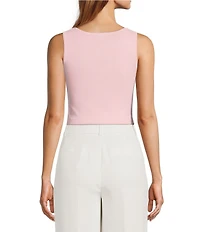 Antonio Melani Krista Sleeveless Boat Neckline Knit Top