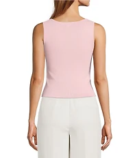 Antonio Melani Krista Sleeveless Boat Neckline Knit Top