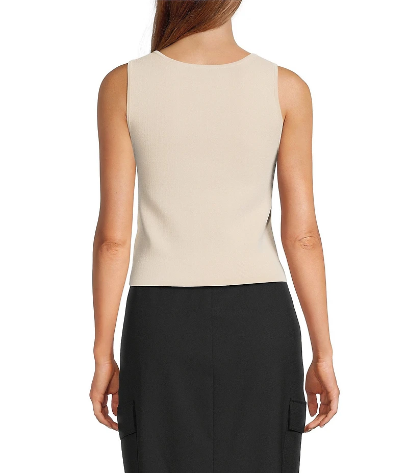 Antonio Melani Krista Sleeveless Boat Neckline Knit Top