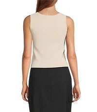 Antonio Melani Krista Sleeveless Boat Neckline Knit Top
