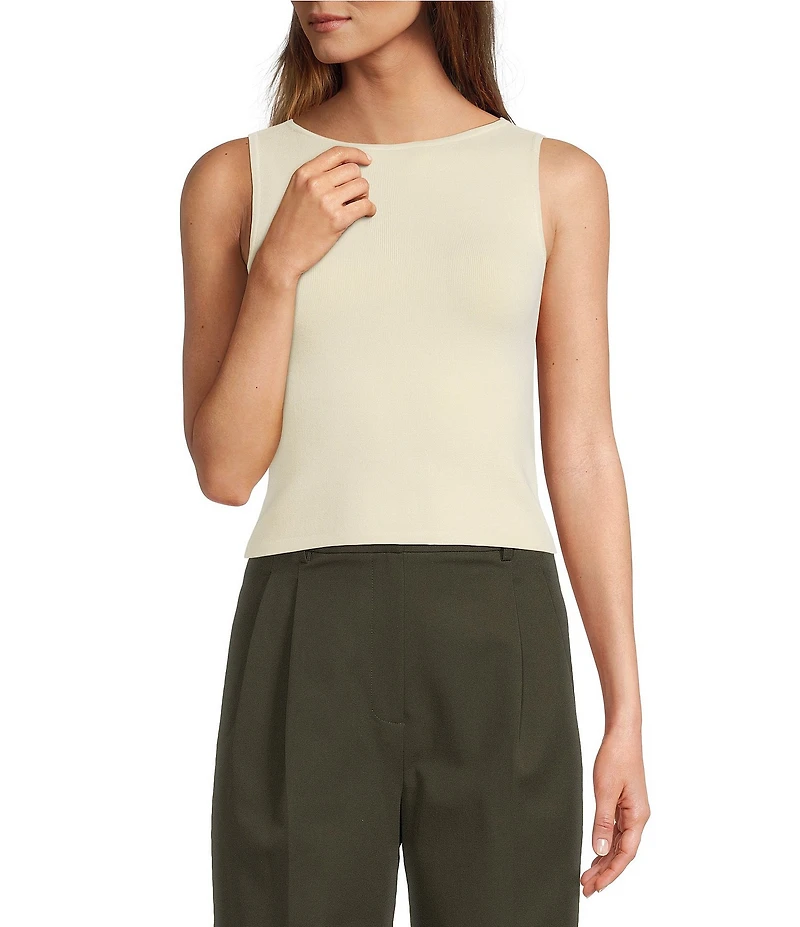 Antonio Melani Krista Sleeveless Boat Neckline Knit Top