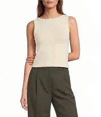 Antonio Melani Krista Sleeveless Boat Neckline Knit Top
