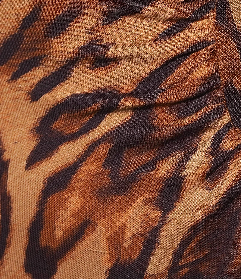 Antonio Melani Kristen Leopard Print Boat Neck Sleeveless Blouson Dress