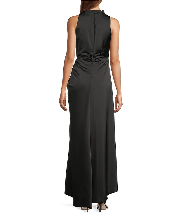 navy blue dress for baby girl Antonio Melani x M.G. Style Marin A-Line Boat Keyhole Neck Sleeveless Dress