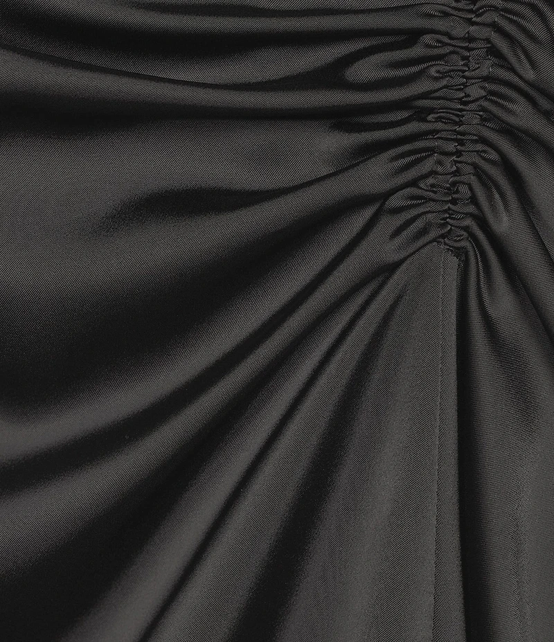 Antonio Melani Kya A-Line Ruched Detail Cowl Neckline Sleeveless Dress