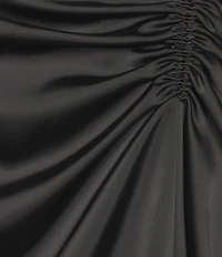 Antonio Melani Kya A-Line Ruched Detail Cowl Neckline Sleeveless Dress