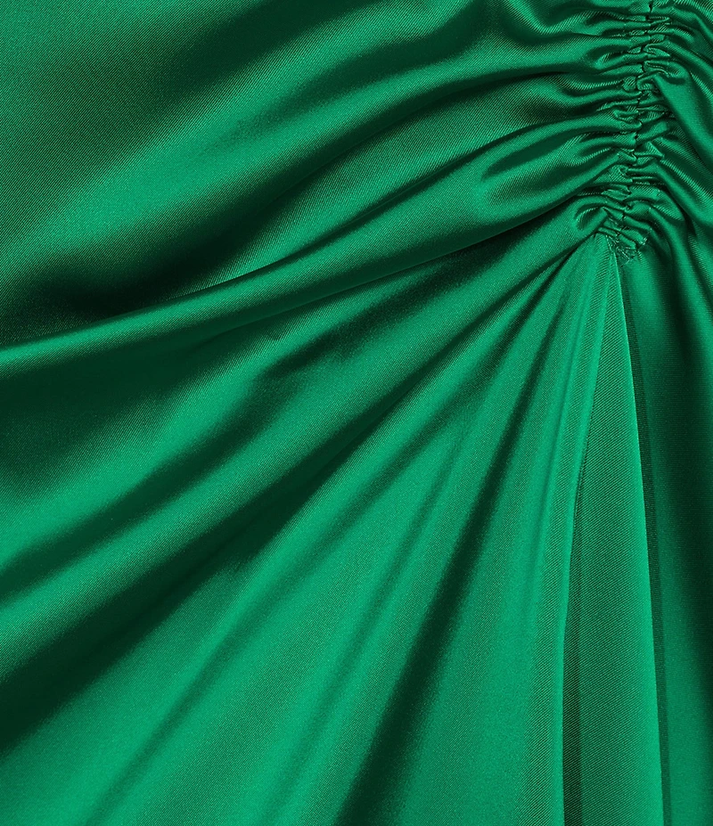 Antonio Melani Kya A-Line Ruched Detail Cowl Neckline Sleeveless Dress