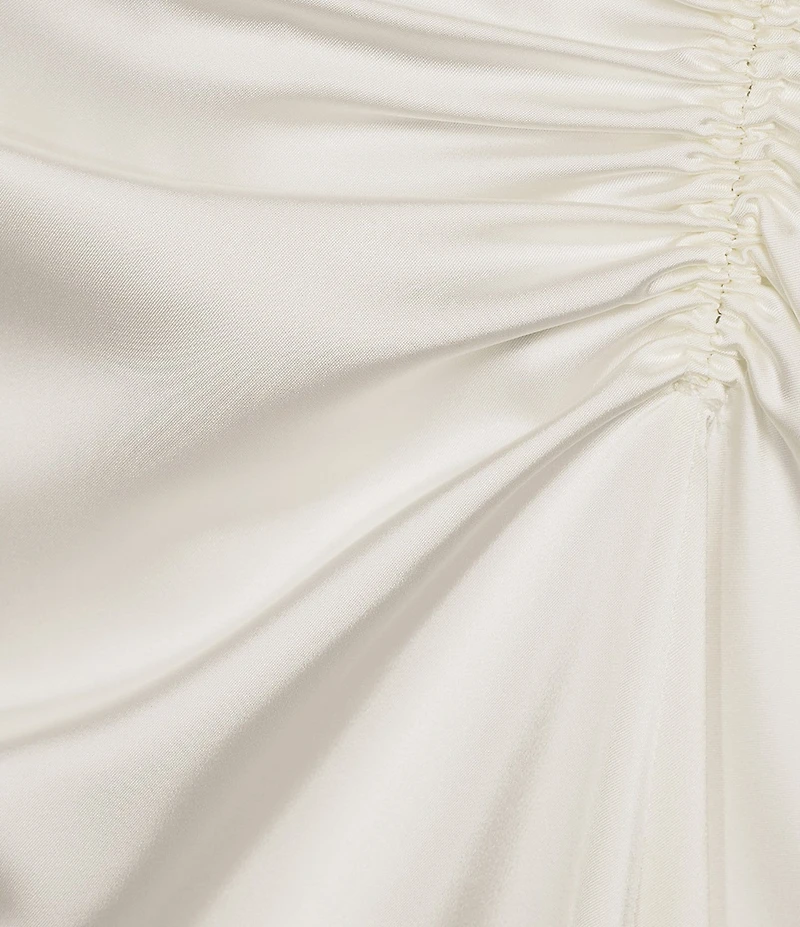 Antonio Melani Kya A-Line Ruched Detail Cowl Neckline Sleeveless Dress