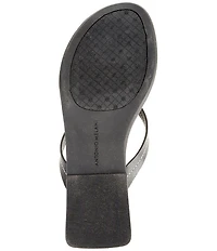 Antonio Melani Kylan Leather Ornamented Thong Sandals