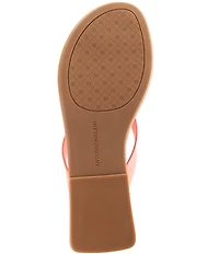 Antonio Melani Kylan Leather Ornamented Thong Sandals