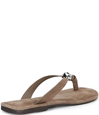 Antonio Melani Kylan Suede Ornamented Thong Sandals