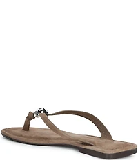Antonio Melani Kylan Suede Ornamented Thong Sandals