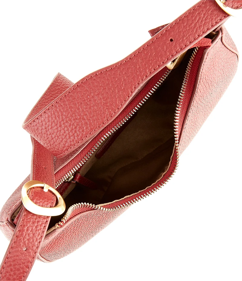 Antonio Melani La Pelle Crescent Hobo Shoulder Bag