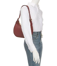 Antonio Melani La Pelle Crescent Hobo Shoulder Bag
