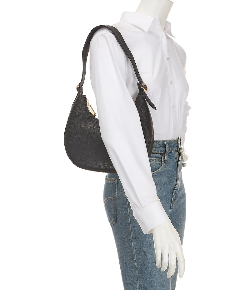 Antonio Melani La Pelle Crescent Hobo Shoulder Bag