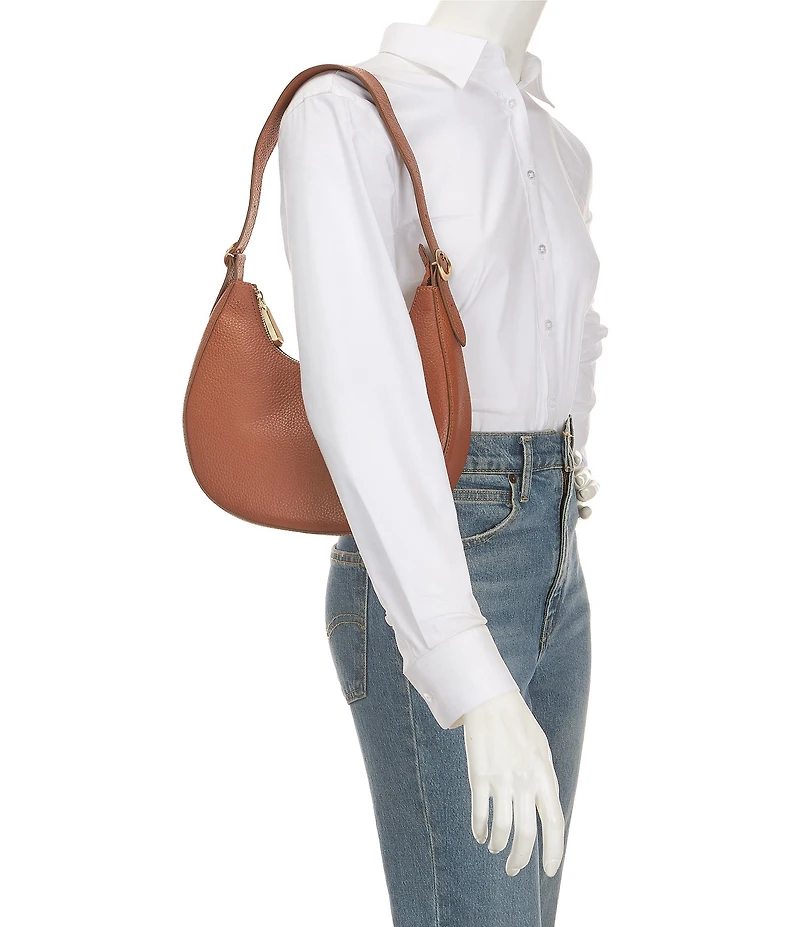 Antonio Melani La Pelle Crescent Hobo Shoulder Bag