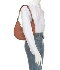 Antonio Melani La Pelle Crescent Hobo Shoulder Bag