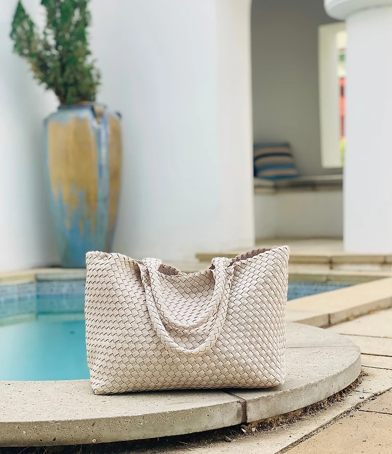 Antonio Melani Large Neoprene Woven Tote Bag