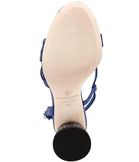 Antonio Melani Larie Satin Rhinestone Embellished Dress Sandals