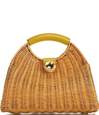 Antonio Melani Lena Wicker Arch Clutch Bag