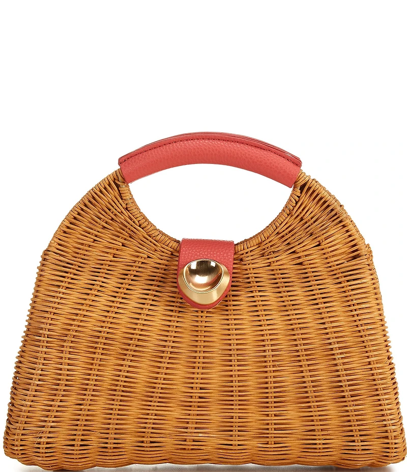 Antonio Melani Lena Wicker Arch Clutch Bag