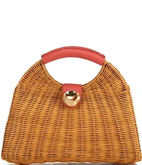 Antonio Melani Lena Wicker Arch Clutch Bag