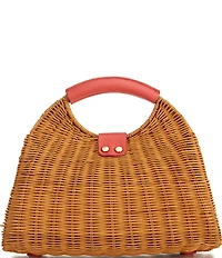 Antonio Melani Lena Wicker Arch Clutch Bag