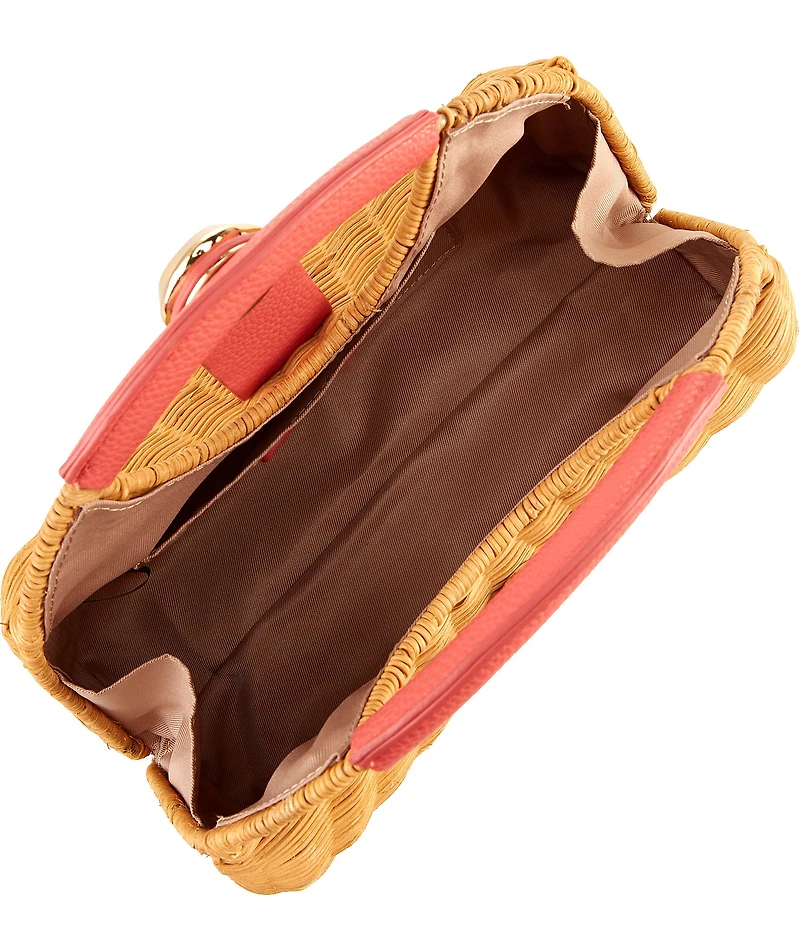 Antonio Melani Lena Wicker Arch Clutch Bag