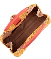 Antonio Melani Lena Wicker Arch Clutch Bag