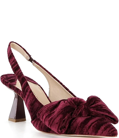 Antonio Melani Lenore Fabric Bow Detail Slingback Pumps