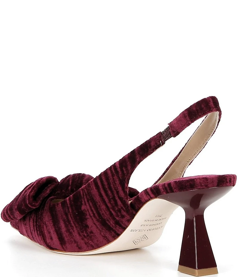 Antonio Melani Lenore Fabric Bow Detail Slingback Pumps