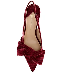 Antonio Melani Lenore Fabric Bow Detail Slingback Pumps