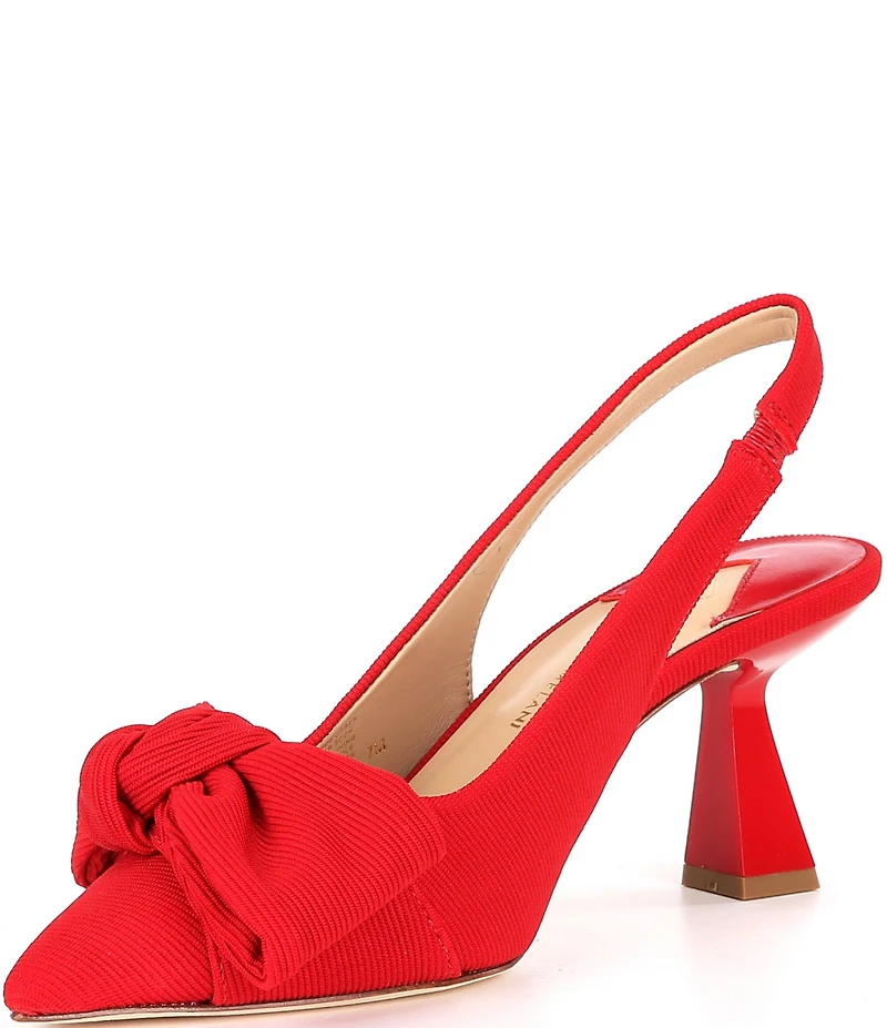 Antonio Melani Lenore Ribbed Bow Detail Slingback Pumps