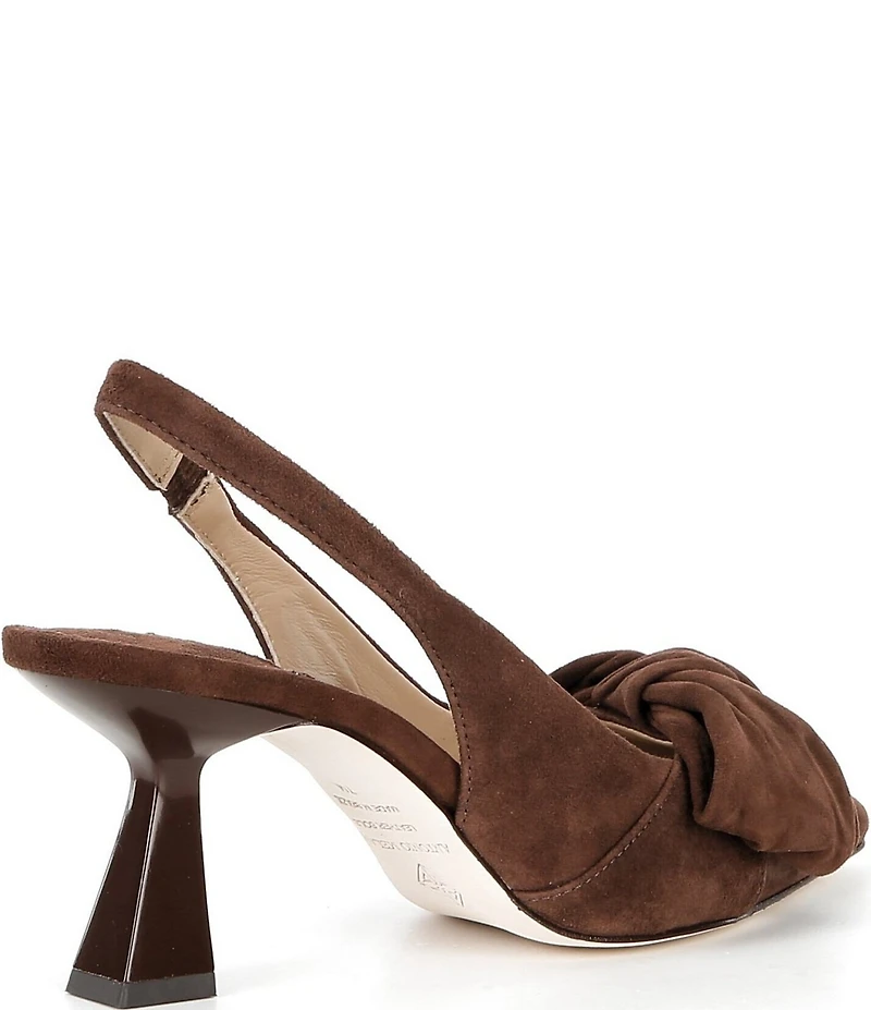 Antonio Melani Lenore Suede Bow Detail Slingback Pumps
