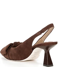 Antonio Melani Lenore Suede Bow Detail Slingback Pumps