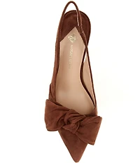 Antonio Melani Lenore Suede Bow Detail Slingback Pumps