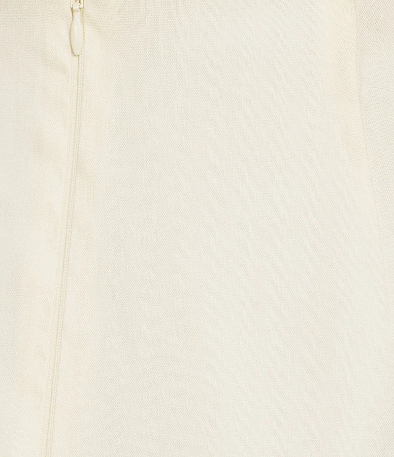 Antonio Melani Lettie Woven Linen High Rise Pencil Coordinating Midi Skirt