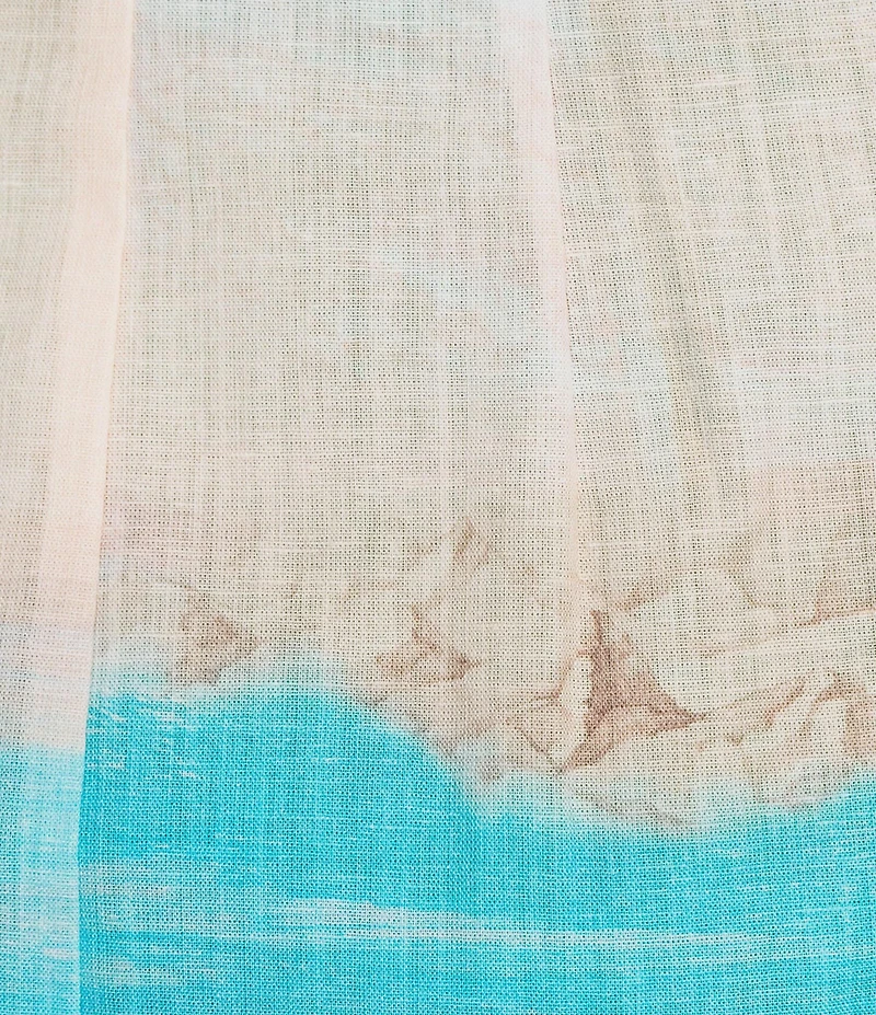 Antonio Melani Lexley Printed Linen Long Sleeve Dress