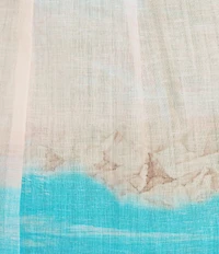 Antonio Melani Lexley Printed Linen Long Sleeve Dress