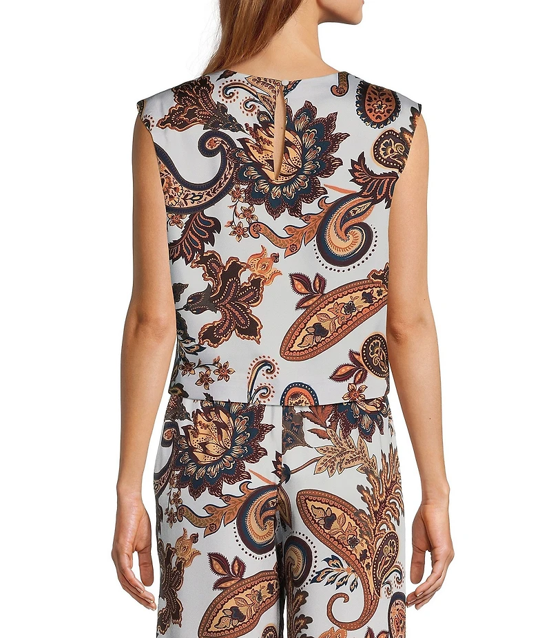Antonio Melani Liesel Paisley Satin Blouse