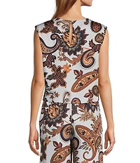 Antonio Melani Liesel Paisley Satin Blouse