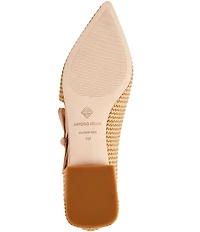 Antonio Melani Lila Raffia Bow Flats