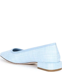 Antonio Melani Lila Raffia Bow Flats