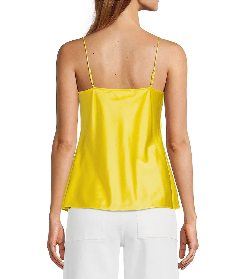 Antonio Melani Lila Silk Charmeuse Scoop Neck Sleeveless Blouse