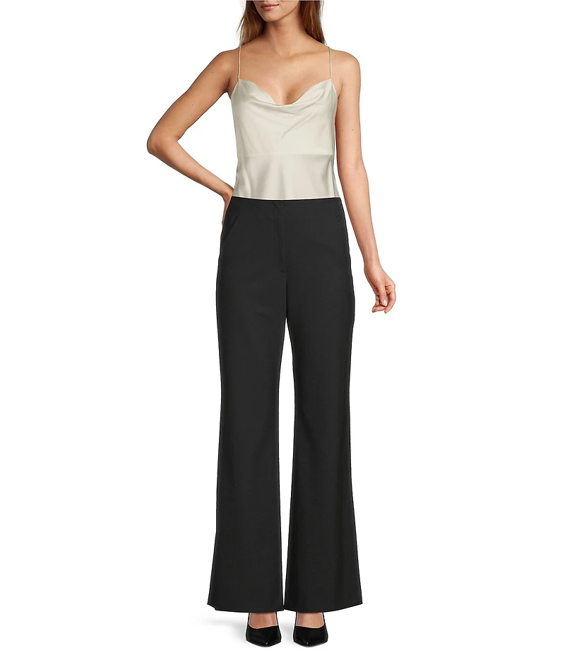 Antonio Melani Lila Silk Cowl Neck Cami Tank